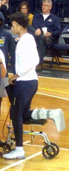 Kaleb Hunter in Foot Cast